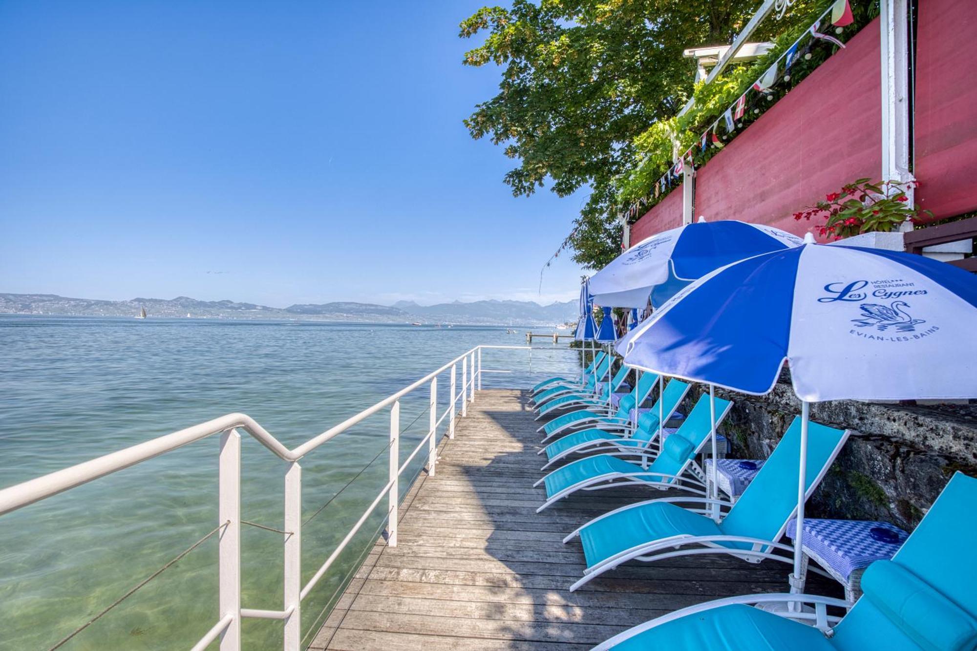 Hotel Les Cygnes Évian-les-Bains Exteriér fotografie